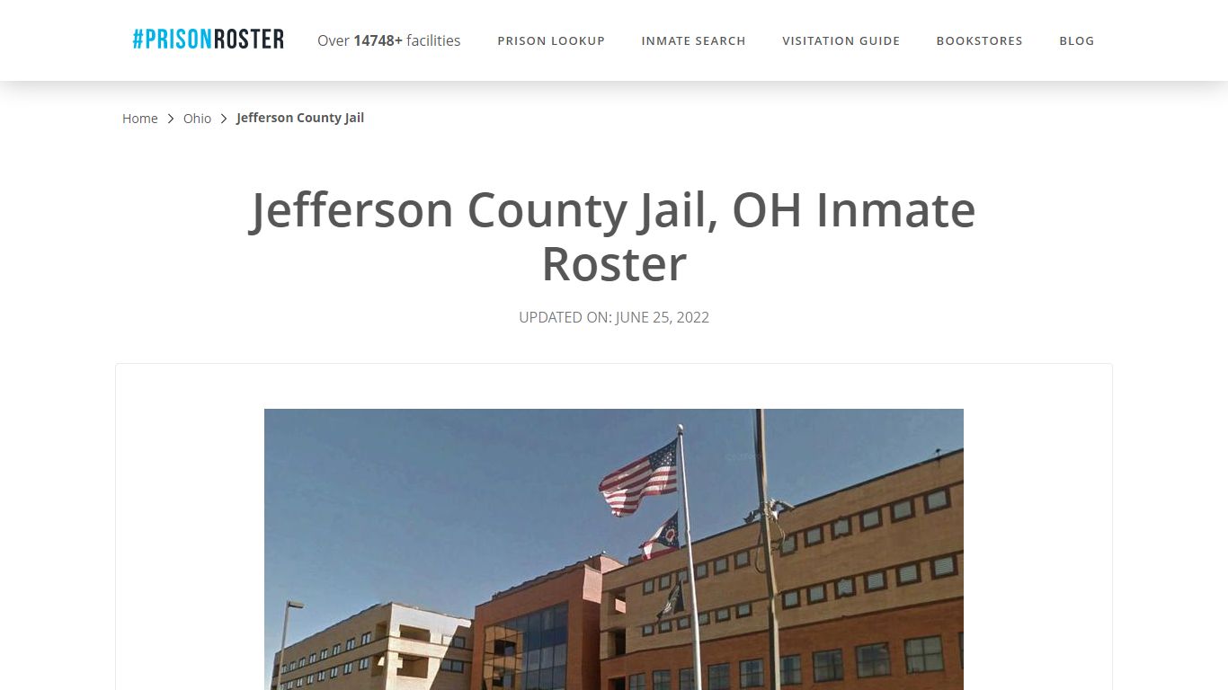 Jefferson County Jail, OH Inmate Roster